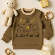 تصویر بلوز نوزادی آستین بلند پنبه ای شاخ طلا 