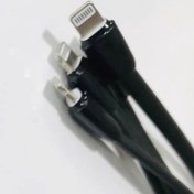 تصویر کابل کوتاه پاور بانک 25 سانتی آیفون مدل Pd1 