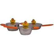 تصویر سرویس پخت و پز 6 پارچه برگهف مدل اردک کلانتر استیل سرویس پخت و پز 6 پارچه برگهف مدل اردک کلانتر