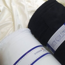 تصویر لایی حریر سفید و مشکی 