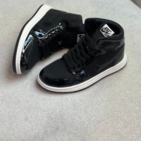 تصویر کتونی air jordan1 مشکی ورنی Air Jordan1 high