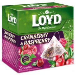 تصویر چای زغال اخته و تمشک لوید 40 گرم Loyd Loyd Cranberry and Raspberry Fruit Tea 40 g