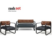 تصویر مبل نیم ست اداری ستین 