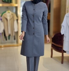 تصویر مانتوشلوار فیونا با دکمه فلزی 