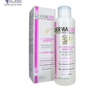 تصویر شامپو ضد ریزش درمالاین Dermaline Anti Hair Loss Shampoo For All Hair Types