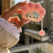 تصویر ایرپاد سیلیکونی کیتی پنجه صورتی با آویز (کدa0292) 