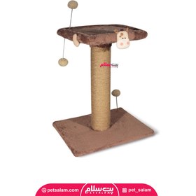 تصویر اسکرچر دو طبقه عروسکدار نیناپت Two Floor Scratcher With Dolls