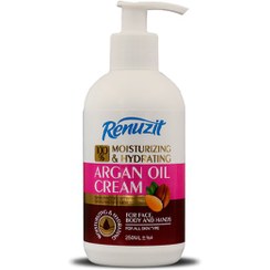 تصویر کرم آبرسان و مرطوب کننده پمپی حاوی روغن Renuzit Argan Oil Moisturizing And Hydrating Cream 250ml