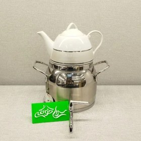 تصویر کتری و قوری شیردار 3 لیتری راسل ترکیه کد 119 