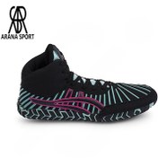 تصویر کفش کشتی مردانه آسیکس 2501 | سبک، راحت و چسبندگی بالا - مشکی/آبی / 40 Asics Wrestling Shoes 2501 | Lightweight, Comfortable, High Grip – Arenasporter