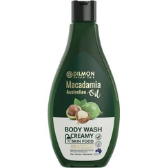 تصویر شامپو بدن دیلمون حاوی روغن ماکادمیا DILMON MACADAMIA OIL BODY WASH CREAMY