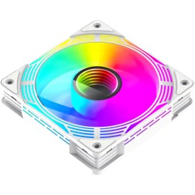 تصویر فن کیس گیم مکس مدل FN12A-C8I-RW سفید 