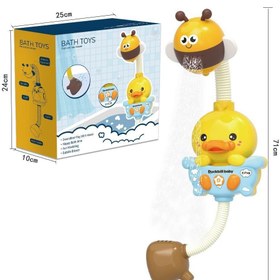 تصویر دوش حمام جوجه و زنبور 