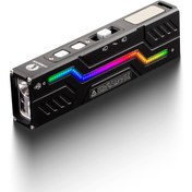 تصویر چراغ قوه چند منظوره لومین تاپ مدل MoonBox 3.0 با 1200 لومن، تشخیص UV، نور RGB Mood 