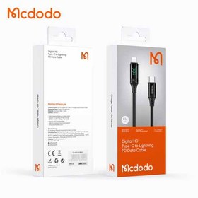 تصویر کابل لایتنینگ به Type C مک دودو Mcdodo CA-1030 Digital HD PD Data cable طول 1.2 متر توان 36 وات 