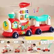 تصویر اسباب بازی واکر چند کاره موزیکال طرح قطار هولی تویز مدل Hola Toys E8990 