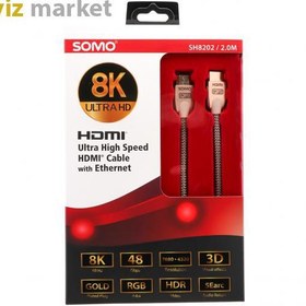 تصویر کابل HDMI سومو مدل SH8202 طول 2 متر 