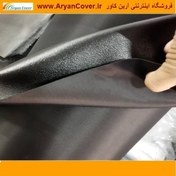 تصویر پارچه کیفی دیبا خارجی پشت فوم دار مشکی 