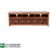 تصویر میز تلویزیون چوبی صنایع چوب ساج مدل 307 