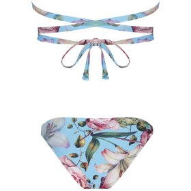 تصویر مایو آبی زنانه مثلث BLU BIKINI SET اورجینال Nur Karaata 