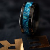 تصویر حلقه فیروزه مدرن بهشت 