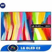 تصویر تلویزیون ال جی C2 سایز 55 اینچ اولد 55C2 OLED 55C2