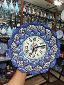 تصویر ساعت دیواری میناکاری روی مس سایز۳۰ Copper enamel wall clock, size 30