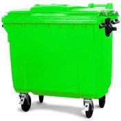 تصویر سطل زباله ۱۱۰۰ لیتری مکانیزه چرخدار سبلان 