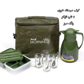 تصویر کیف چایخوری ۴ نفره برند تاپکو - کرمی 