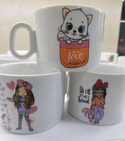 تصویر ماگ طرح دار 