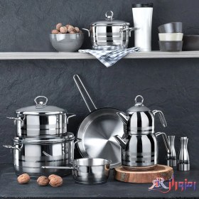 تصویر سرویس قابلمه کرکماز مدل Astra Trio A1803 Korkmaz Astra Trio A 1803 Pot Set