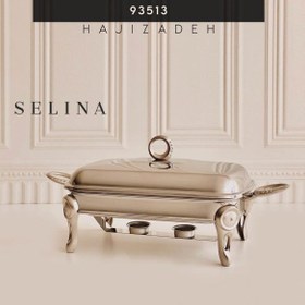 تصویر SELINA سلینا سوفله استیل طرح نگین صدفی مستطیل متوسط 93513 