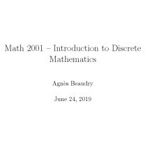 خرید و قیمت دانلود کتاب Math 2001: Introduction to Discrete Mathematics ...