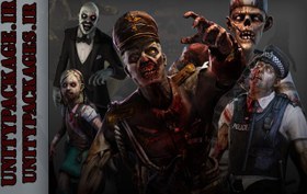 تصویر پکیج Mixamo Zombie Character Contest Pack 