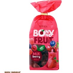 تصویر پاستیل شکری بانی فروت با طعم مخلوط میوه‌های تابستانی 200 گرمی روشن وارداتی اوکراین بارکد 4823077624261 
