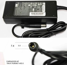 تصویر شارژر لپ تاپ اچ پی 19.5 ولت 4.74 آمپر ADAPTER LAPTOP HP 19.5V 4.74A