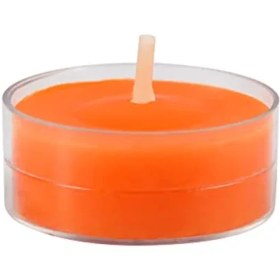 تصویر رنگ شمع مایع نارنجی با قطره چکان 