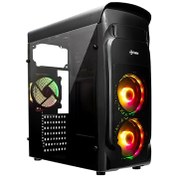 تصویر کیس کامپیوتر فاطر FG-510H RGB Mid Tower مشکی Fater FG-510H RGB Mid Tower Black Computer Case
