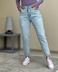 تصویر شلوار جین زنانه مام فیت سایز ۴۰ تا ۵۲ 