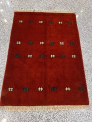 تصویر گبه دستبافت عشایری ۳ متری نقش ذهنی با رنگ گیاهی کد ۰۷۰۰۴۷۴ 