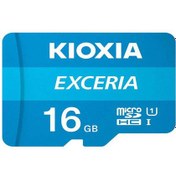 تصویر کارت حافظه‌ microSD کیوکسیا مدل EXCERIA ظرفیت 16 گیگابایت به همراه آداپتور SD 