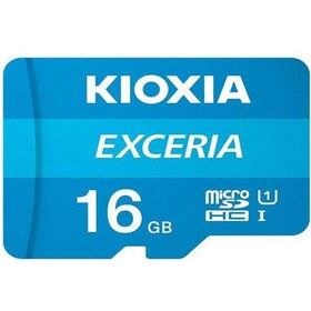 تصویر کارت حافظه‌ microSD کیوکسیا مدل EXCERIA ظرفیت 16 گیگابایت به همراه آداپتور SD 