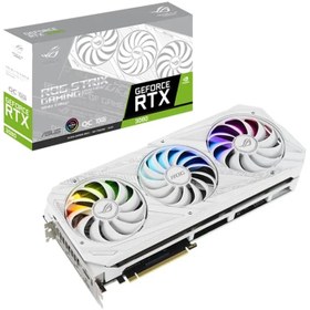 تصویر کارت گرافیک ایسوس ROG STRIX GeForce RTX 3080 White OC Edition 10GB GAMING 