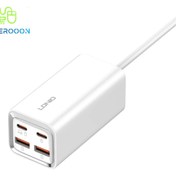 تصویر شارژر ۴ پورت رومیزی فست الدینیو مدل A4610C ldnio-a4610c-4-port-fast-desk-charger