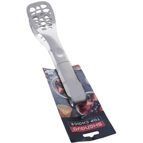 تصویر انبر سالاد استیل سوراخ دار شنگیا Shengya Stainless Steel Salad Tongs