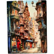 تصویر کلاسور 26 حلقه قفل پلاستیکی برند دیبا 100 برگ کاغذ70 گرم 