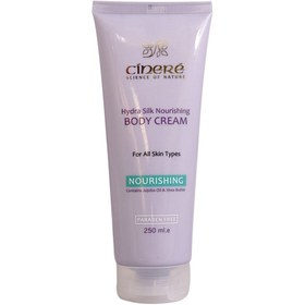 تصویر کرم مغذی بدن سینره مناسب انواع پوست 250 میل Cinere Cream Hydra Silk Nourishing Body 250ml