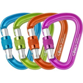 تصویر کارابین پیچ گلابی شکل بئال مدل بی سیف BE SAFE BEAL Be Safe Screwgate HMS Carabiner