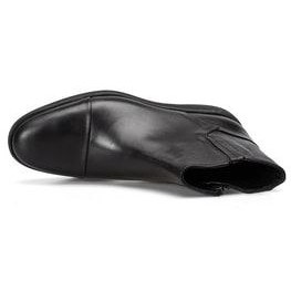 تصویر چکمه و بوت مشکی مردانه پوتین چرمی واقعی سیاه Alba 