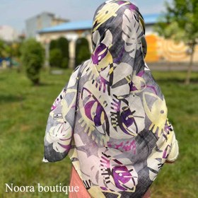 تصویر روسری نخی طرح چشم 